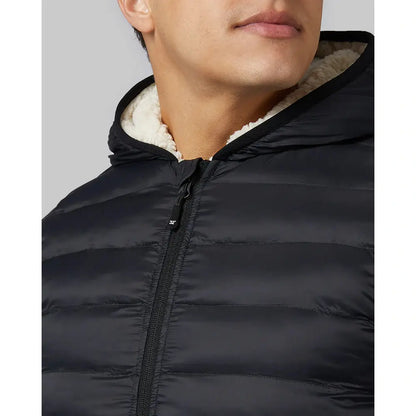 Men's Hooded Sherpa-Lined Jacket